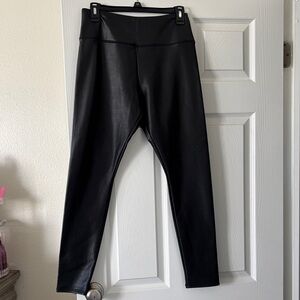 Hollister Ultra High-Rise Faux Leather Black Leggings